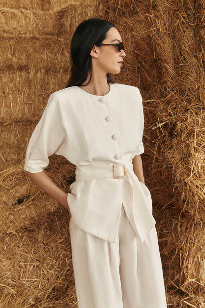 PANTALÓN MANUELA BLANCO NATURAL