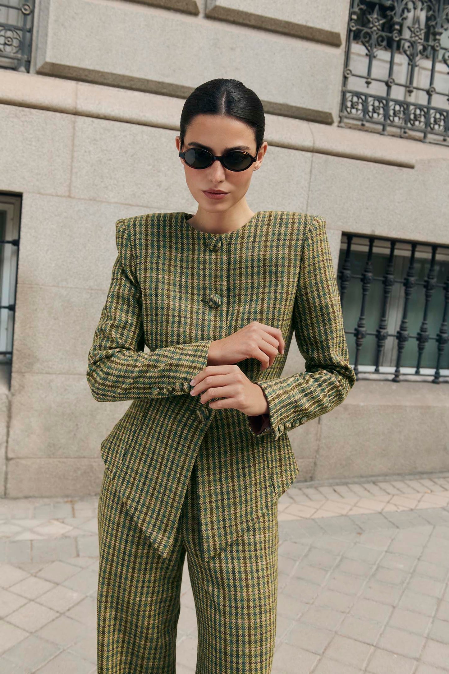 CHAQUETA MANUELA CUADROS