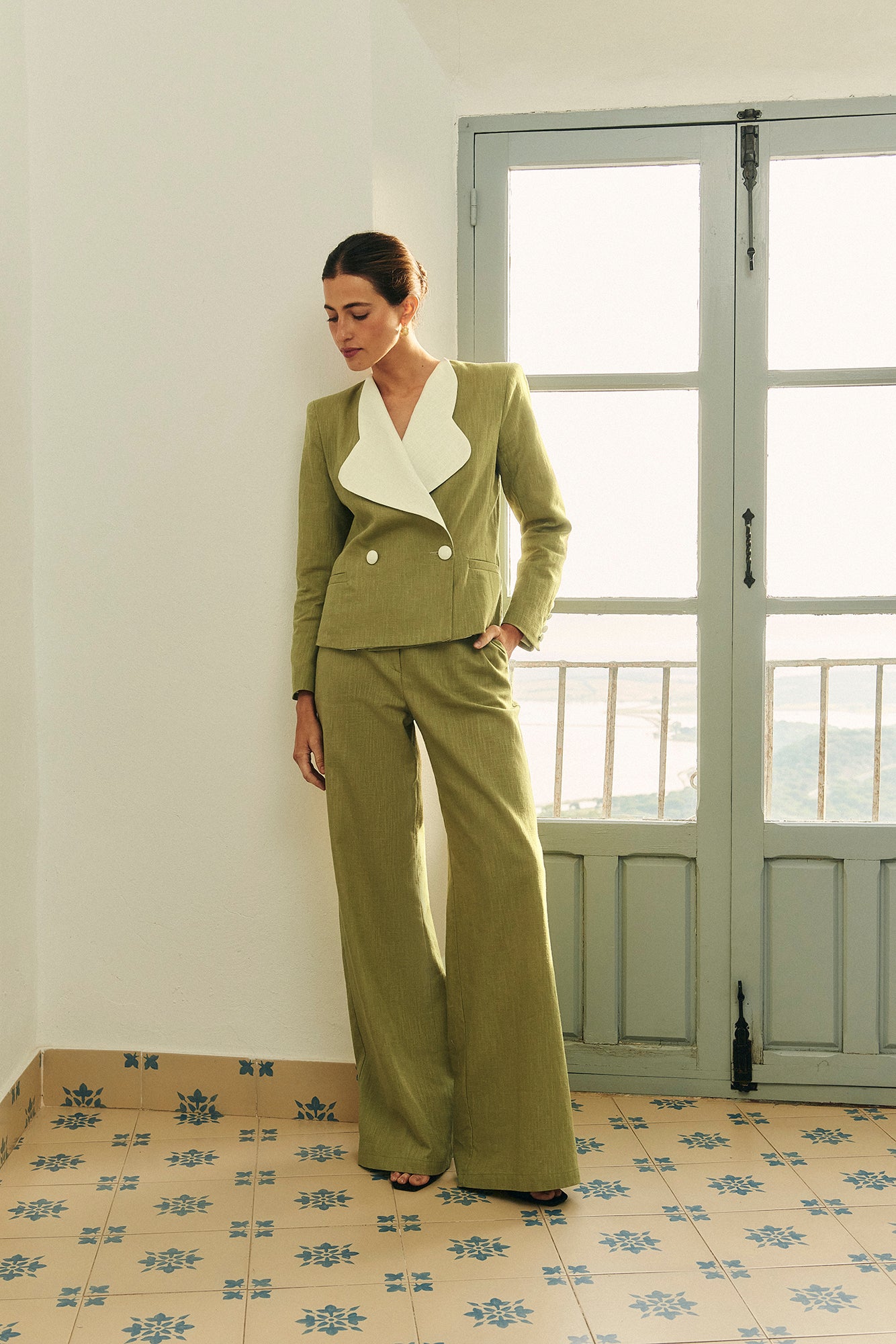 PANTALÓN LEONORA VERDE LIMA