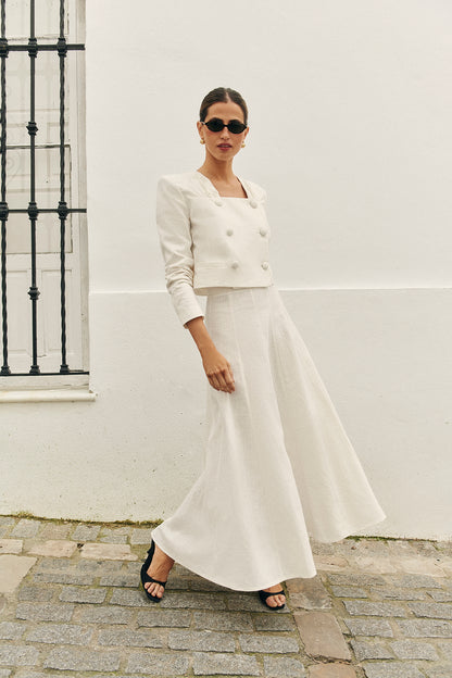 FALDA MARIOLA BLANCA NATURAL