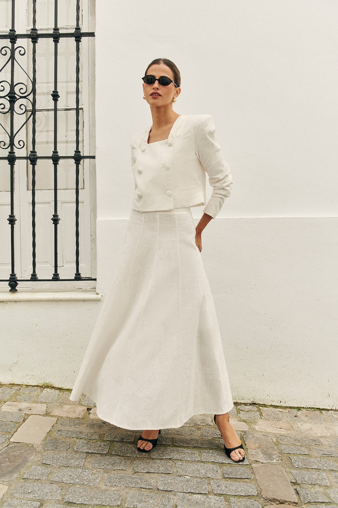 FALDA MARIOLA BLANCA NATURAL