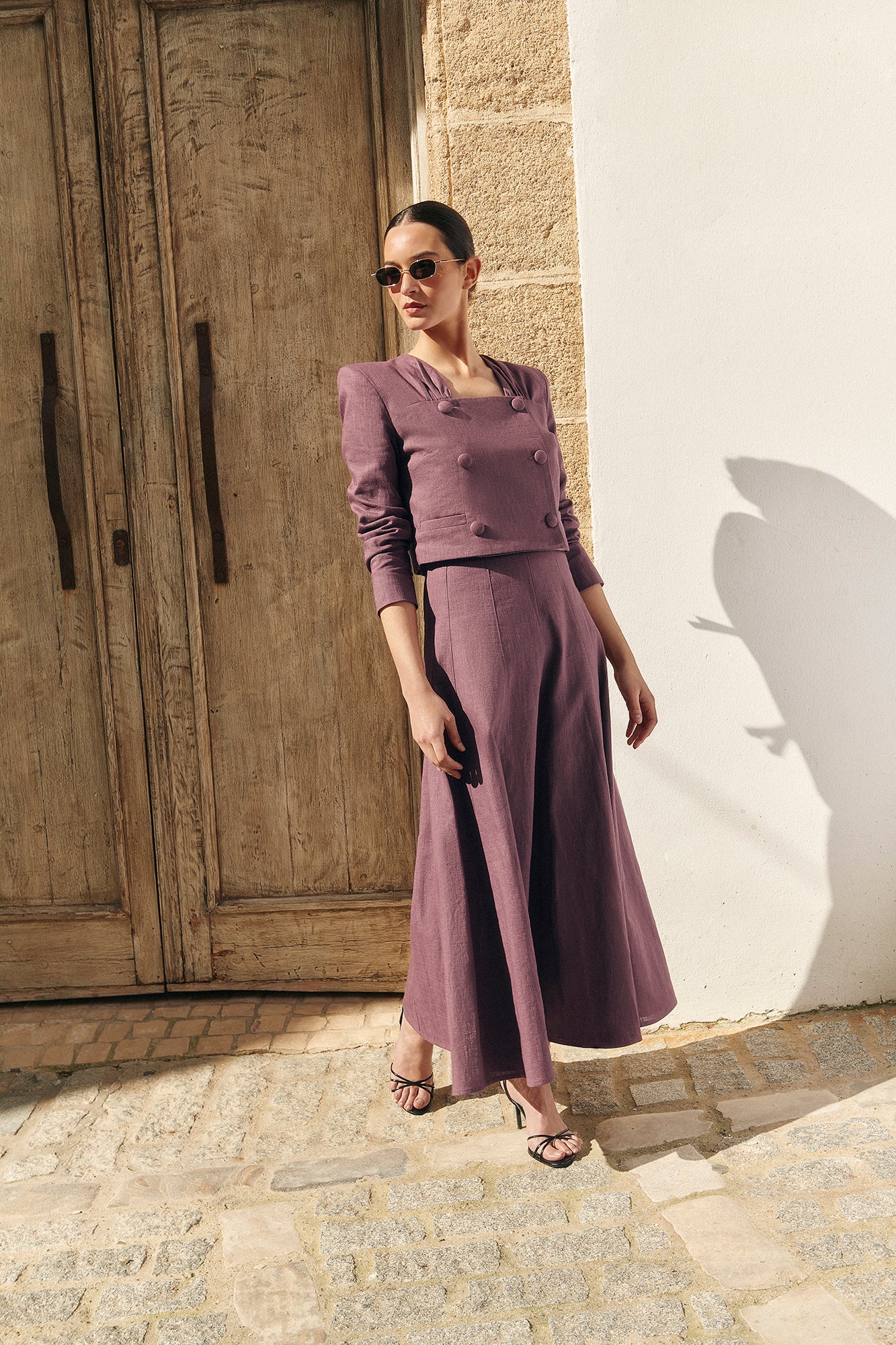 FALDA MARIOLA BERENJENA