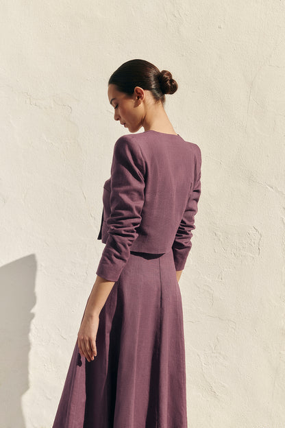 CHAQUETA MARIOLA BERENJENA