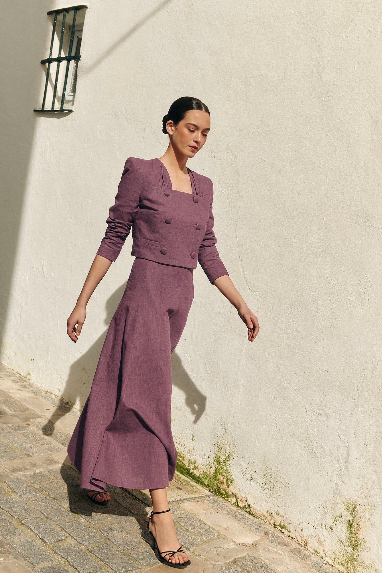 FALDA MARIOLA BERENJENA